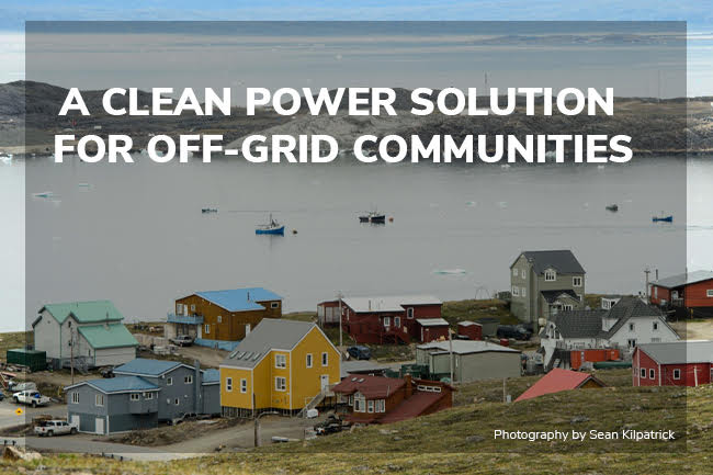Small community with off-grid power